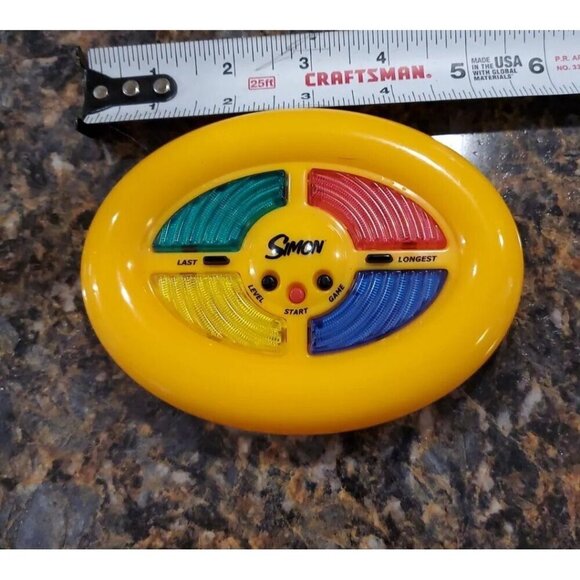 Hasbro Other - Simon Mini Game Yellow by Hasbro Mimic Memory Hand Held Electronic Game 2002
